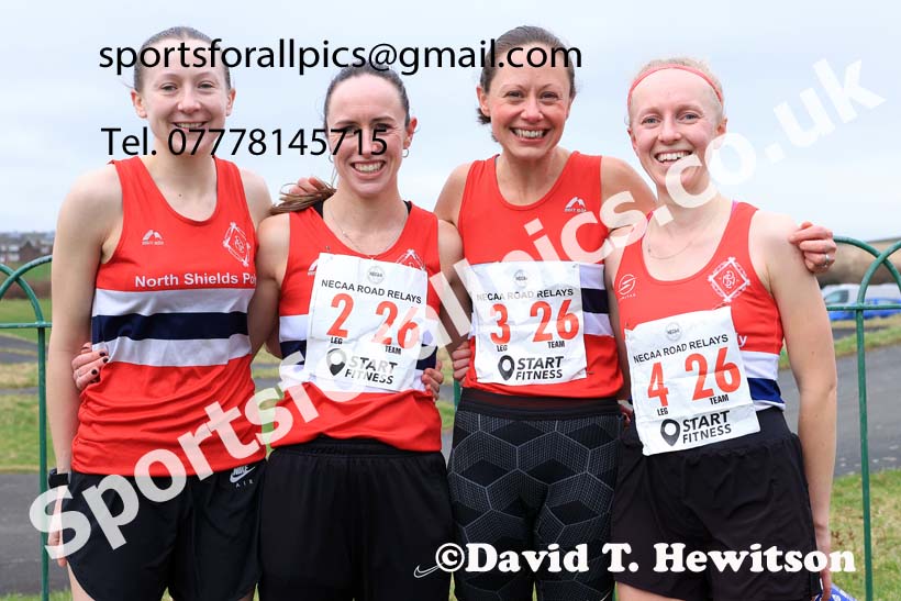 Senior Women, Veteran Women (Over-35) and Veteran Men 2024 NECAA Road Relays Champs., Hetton Lyons Country Park, Hetton le Hole, County Durham. Photo: David T. Hewitson/Sports for All Pics